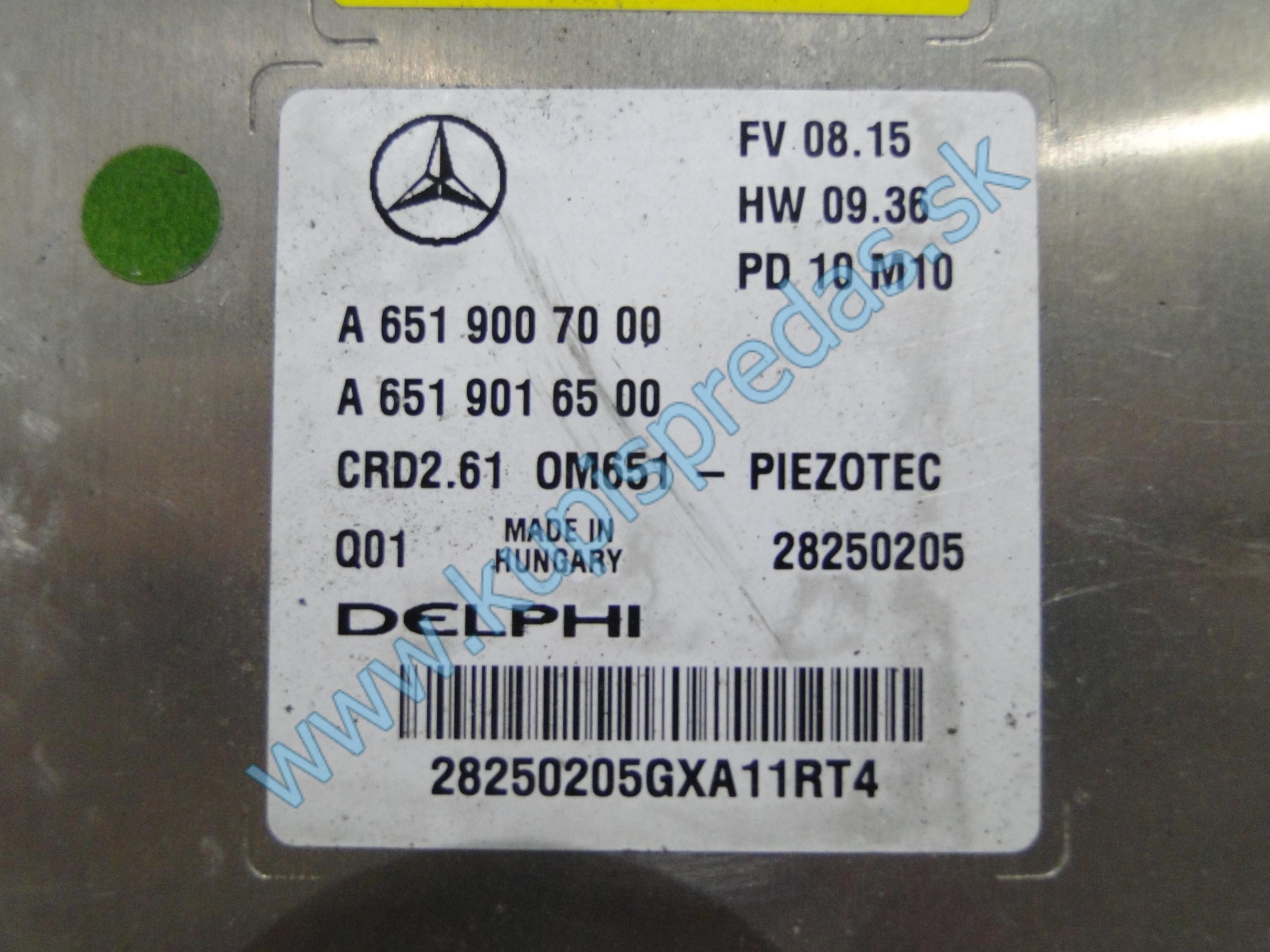 ECU riadiaca jednotka motora MERCEDES E W211 2.2 CDI  